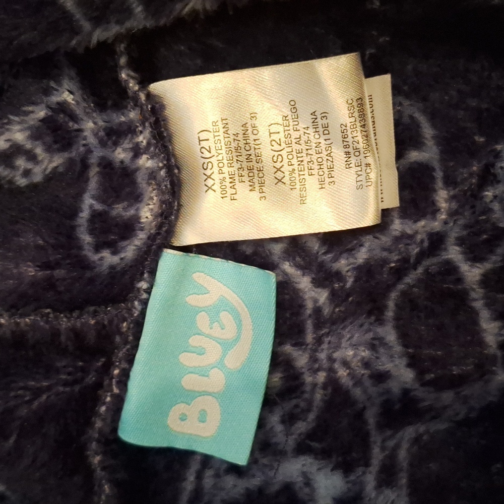 Bluey Super Soft Hooded Robe Size 2T - Picture 6 of 6